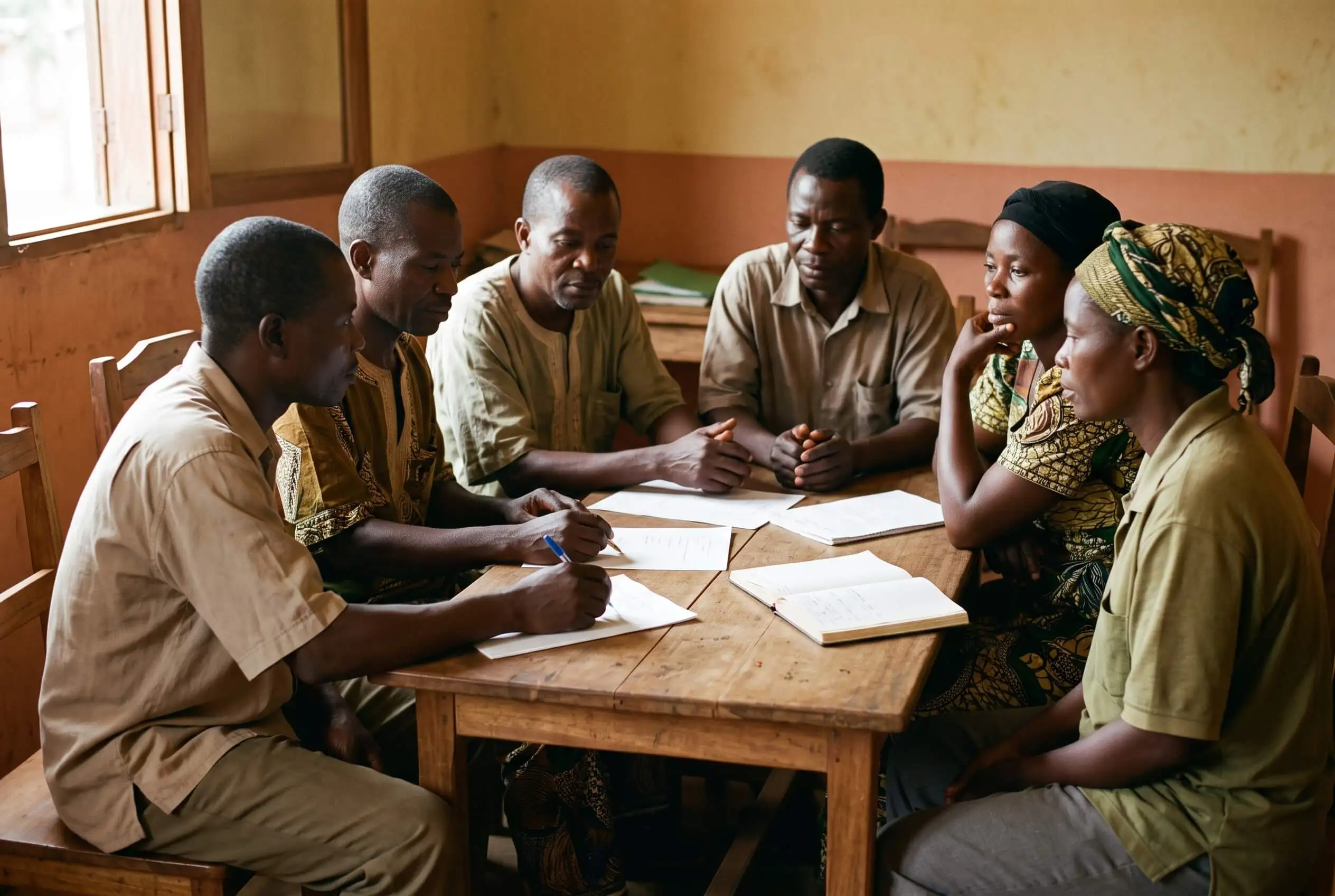Founding members of the Society meeting together